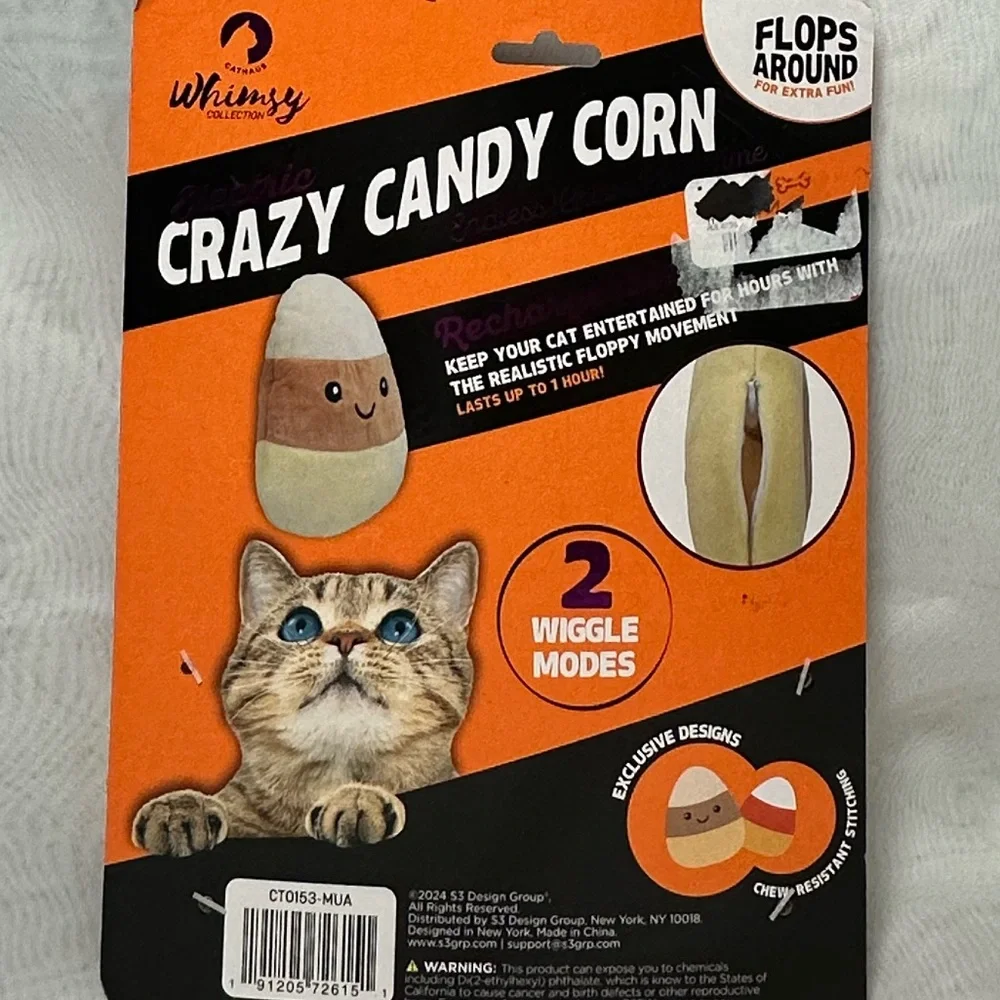 Whimsy Crazy Candy Corn Plush Toy
